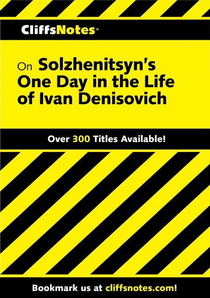 Produktbild: CliffsNotes on Solzhenitsyn's One Day in the Life of Ivan Denisovich