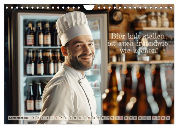 Produktbild: Ich brauch mehr Vitamin Bier (Wandkalender 2026 DIN A4 quer), CALVENDO Monatskalender