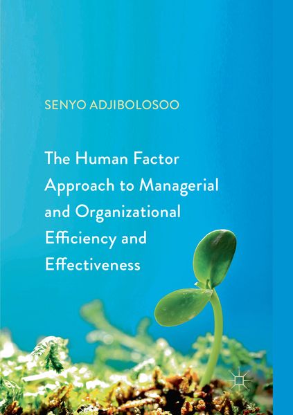 Produktbild: The Human Factor Approach to Managerial and Organizational Efficiency and Effectiveness