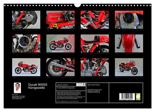 Produktbild: Ducati 900SS K&ouml;nigswelle (Wandkalender 2026 DIN A3 quer), CALVENDO Monatskalender