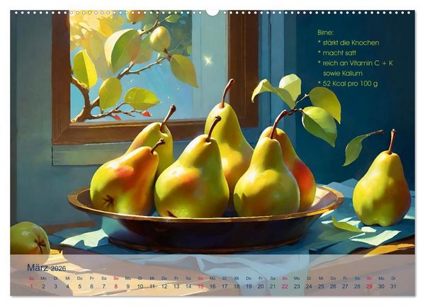 Produktbild: Low Carb Obst und Gem&uuml;se (hochwertiger Premium Wandkalender 2026 DIN A2 quer), Kunstdruck in Hochglanz