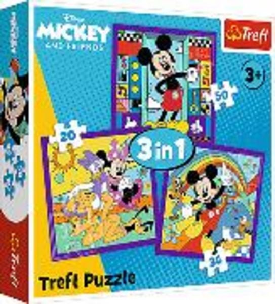 3 in 1 Puzzle – Micky Maus