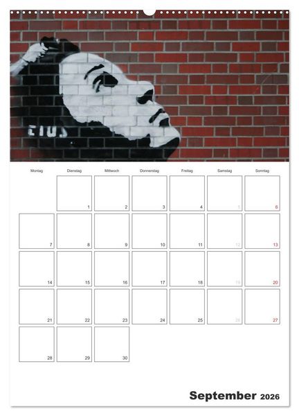 Produktbild: GRAFFITI 2026 / Planer (Wandkalender 2026 DIN A2 hoch), CALVENDO Monatskalender