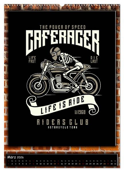 Produktbild: Motorrad - nostalgische Momente (hochwertiger Premium Wandkalender 2026 DIN A2 hoch), Kunstdruck in Hochglanz