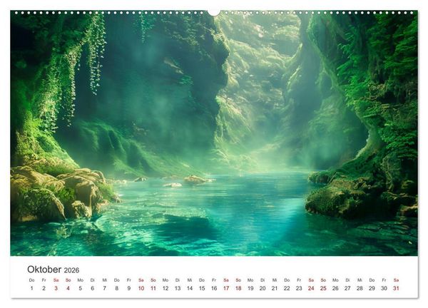 Produktbild: Die Seele Alaskas - Gew&auml;sser des Nordens (Wandkalender 2026 DIN A2 quer), CALVENDO Monatskalender