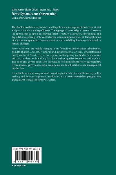 Produktbild: Forest Dynamics and Conservation