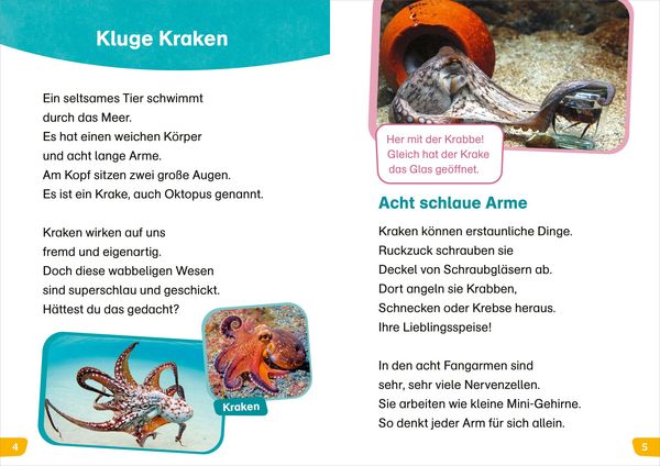 Produktbild: WAS IST WAS Erstes Lesen easy! Echt schlaue Tiere