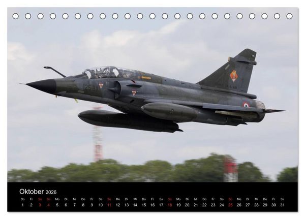 Produktbild: Milit&auml;rflugzeuge 2026 (Tischkalender 2026 DIN A5 quer), CALVENDO Monatskalender