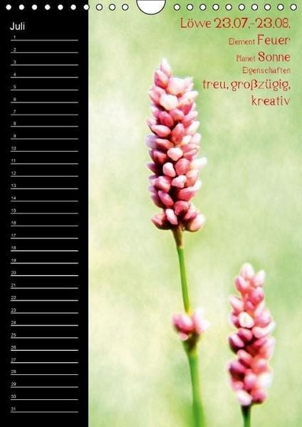 Produktbild: Naturbilder mit Sternzeichen / Geburtstagskalender (Wandkalender immerw&auml;hrend DIN A4 hoch)