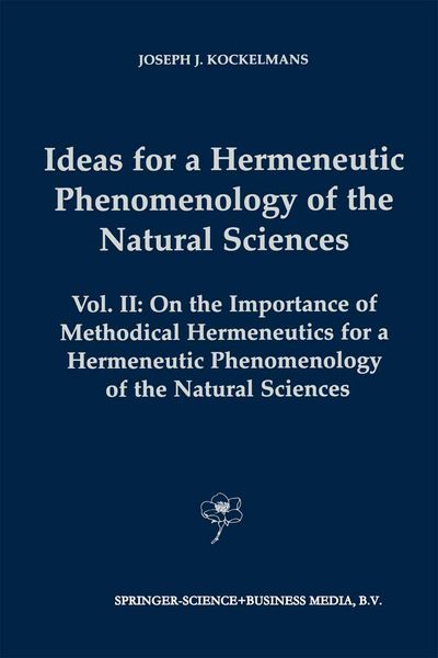 Produktbild: Ideas for a Hermeneutic Phenomenology of the Natural Sciences