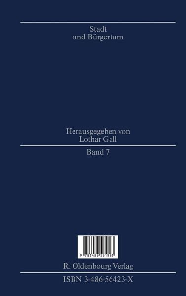 Produktbild: Stadt und B&uuml;rgertum in Frankfurt am Main