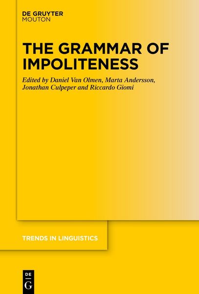 Produktbild: The Grammar of Impoliteness