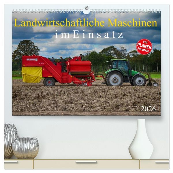 Produktbild: Landwirtschaftliche Maschinen im Einsatz (hochwertiger Premium Wandkalender 2026 DIN A2 quer), Kunstdruck in Hochglanz