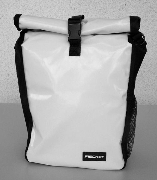 Produktbild: FISCHER FAHRRAD 86264 Gep&auml;cktr&auml;gertasche Wei&szlig;, Schwarz