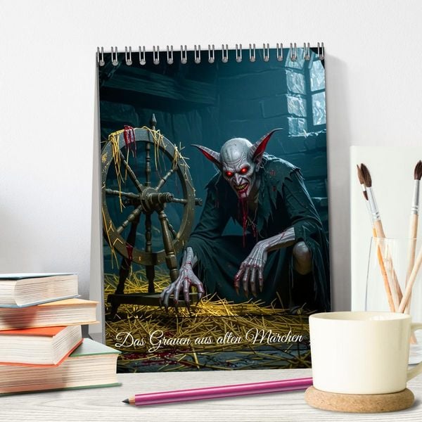 Produktbild: Das Grauen aus alten M&auml;rchen (Tischkalender 2026 DIN A5 hoch), CALVENDO Monatskalender