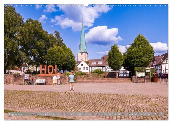 Produktbild: Ein Blick auf Holzminden an der Weser (hochwertiger Premium Wandkalender 2026 DIN A2 quer), Kunstdruck in Hochglanz