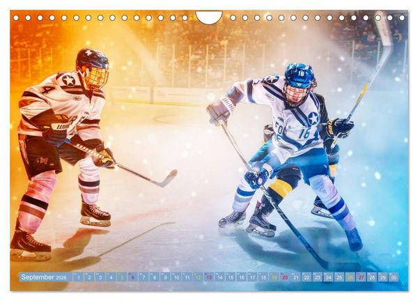 Produktbild: Eishockey - Fight (Wandkalender 2026 DIN A4 quer), CALVENDO Monatskalender