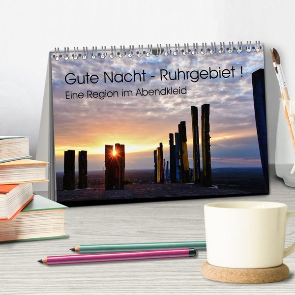 Produktbild: Gute Nacht - Ruhrgebiet! (Tischkalender 2026 DIN A5 quer), CALVENDO Monatskalender