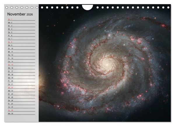 Produktbild: Universum. Farbenpracht der Gasnebel (Wandkalender 2026 DIN A4 quer), CALVENDO Monatskalender
