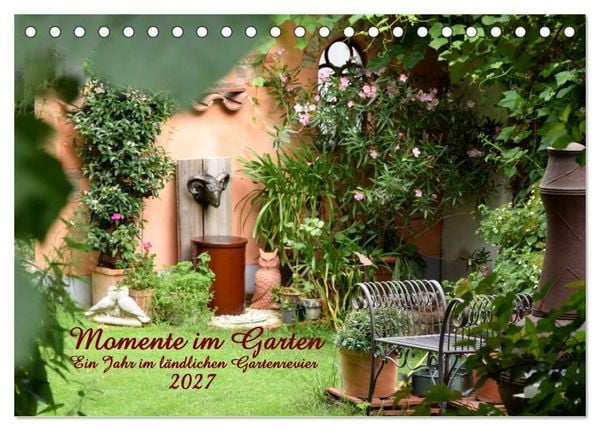 Produktbild: Momente im Garten (Tischkalender 2027 DIN A5 quer), CALVENDO Monatskalender