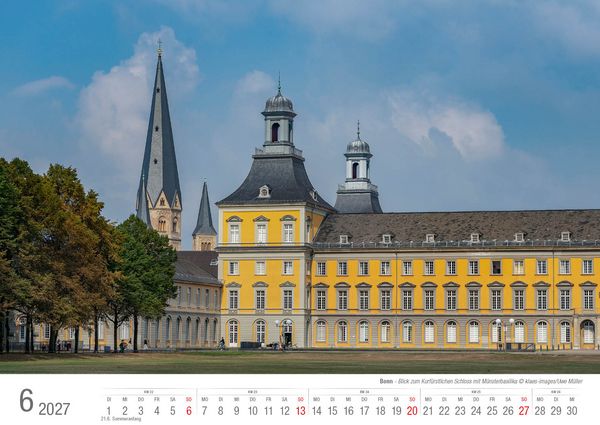 Produktbild: Bonn 2027 Bildkalender A3 quer, spiralgebunden
