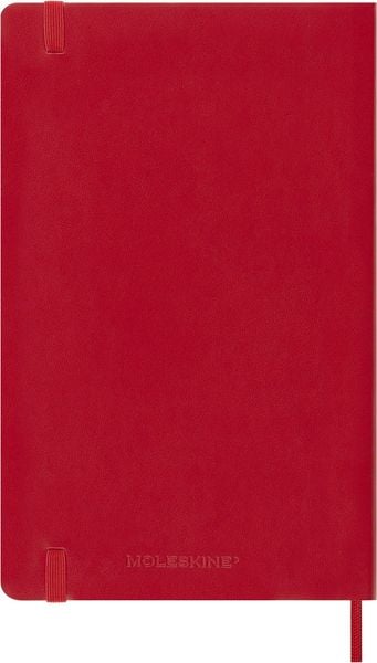 Produktbild: Moleskine 12 Monate Wochen Notizkalender 2027, Large/A5, 1 Wo = 1 Seite, rechts linierte Seite, Weicher Einband, Scharlachrot