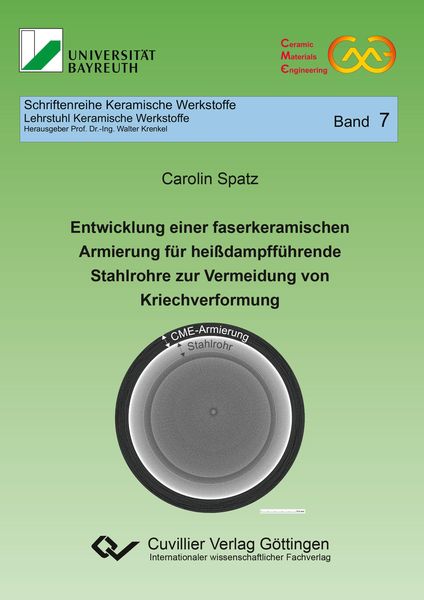 Produktbild: Entwicklung einer faserkeramischen Armierung f&uuml;r hei&szlig;dampff&uuml;hrende Stahlrohre zur Vermeidung von Kriechverformung