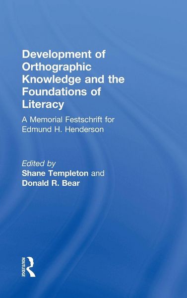 Produktbild: Development of Orthographic Knowledge and the Foundations of Literacy