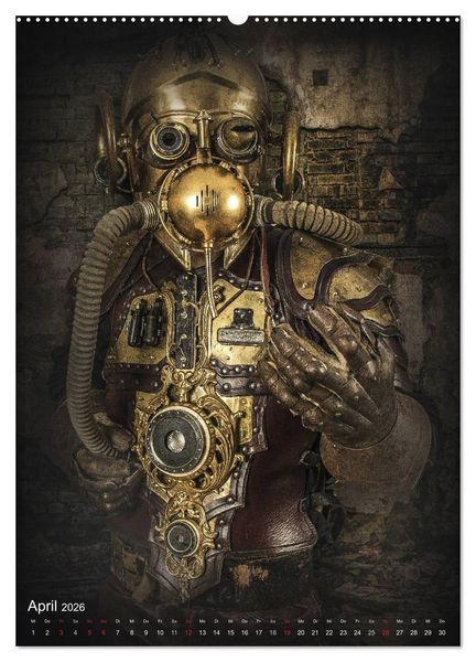 Produktbild: Steampunk Artwork (hochwertiger Premium Wandkalender 2026 DIN A2 hoch), Kunstdruck in Hochglanz