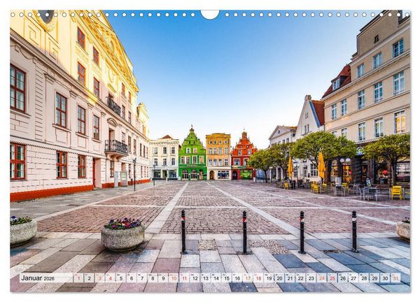 Produktbild: G&uuml;strow Impressionen (Wandkalender 2026 DIN A3 quer), CALVENDO Monatskalender