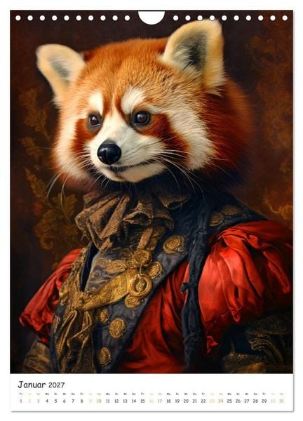 Produktbild: Tierische Kunst - Eine Sammlung von Renaissance-Gem&auml;lden mit tierischen Motiven (Wandkalender 2027 DIN A4 hoch), CALVENDO Monatskalender