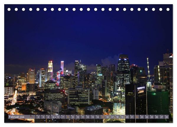 Produktbild: Singapur. Stadt der Superlative (Tischkalender 2026 DIN A5 quer), CALVENDO Monatskalender