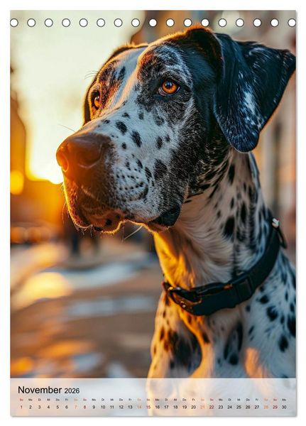 Produktbild: Deutsche Dogge - freundlicher Riese (Tischkalender 2026 DIN A5 hoch), CALVENDO Monatskalender
