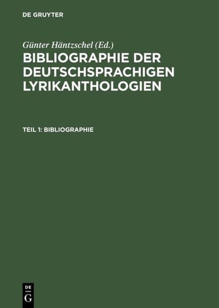 Produktbild: Teil 1: Bibliographie; Teil 2: Register