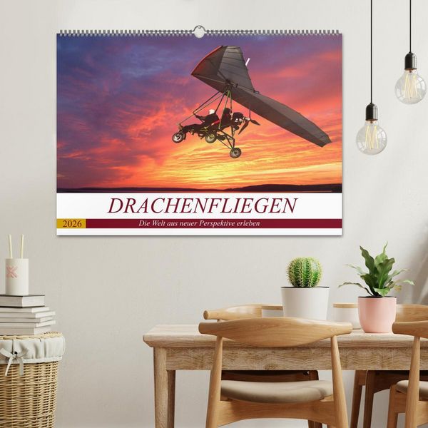 Produktbild: Drachenfliegen - Die Welt aus neuer Perspektive erleben (Wandkalender 2026 DIN A2 quer), CALVENDO Monatskalender