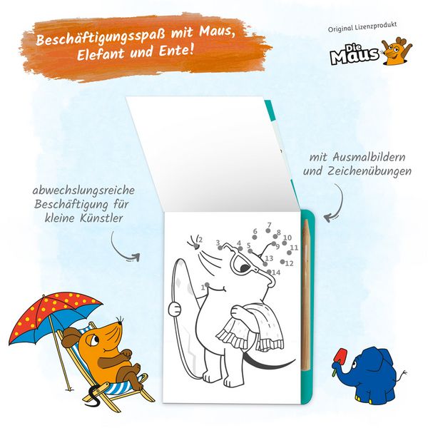 Produktbild: Tr&ouml;tsch Die Maus Mini-Kratzblock Kritzelspa&szlig; Im Urlaub