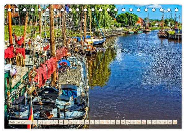 Produktbild: Reise an die Nordsee - Carolinensiel (Tischkalender 2026 DIN A5 quer), CALVENDO Monatskalender