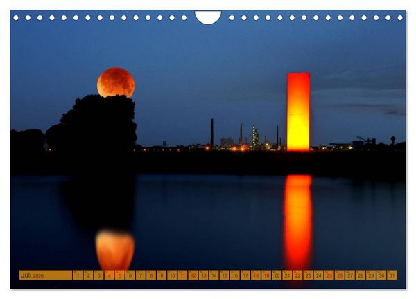 Produktbild: RUHRPOTT LICHTER (Wandkalender 2026 DIN A4 quer), CALVENDO Monatskalender