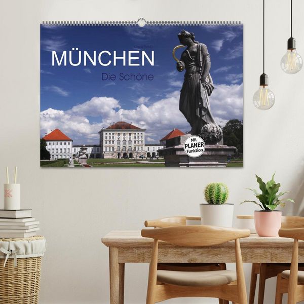 Produktbild: M&uuml;nchen - Die Sch&ouml;ne (Wandkalender 2026 DIN A2 quer), CALVENDO Monatskalender
