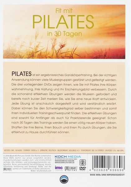 Produktbild: Fit mit Pilates in 30 Tagen [3 DVDs]
