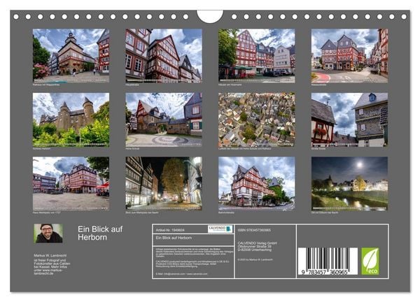 Produktbild: Ein Blick auf Herborn (Wandkalender 2026 DIN A4 quer), CALVENDO Monatskalender