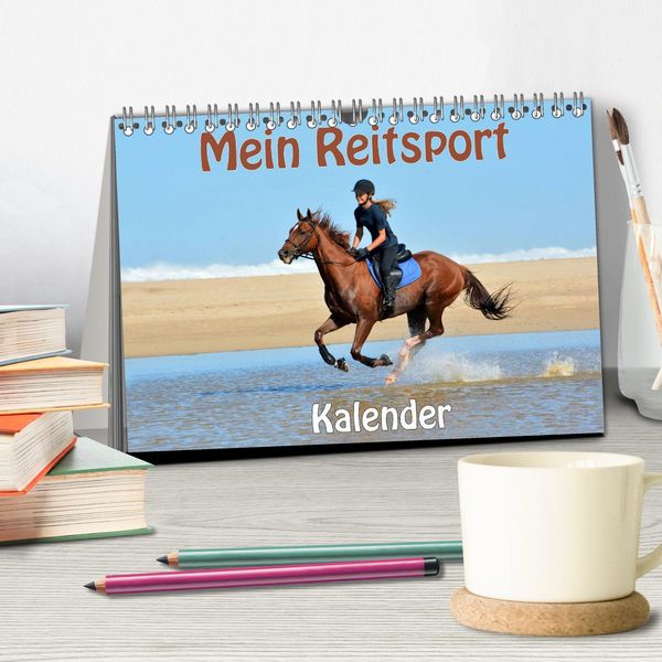 Produktbild: Mein Reitsport Kalender (Tischkalender 2026 DIN A5 quer), CALVENDO Monatskalender