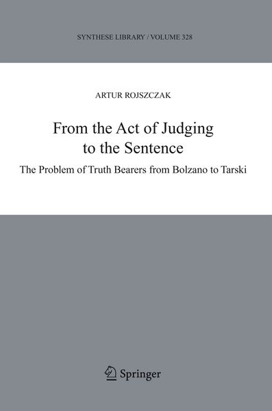 Produktbild: From the Act of Judging to the Sentence