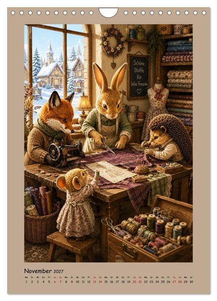 Produktbild: Das kleine Walddorf (Wandkalender 2027 DIN A4 hoch), CALVENDO Monatskalender