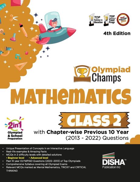 Produktbild: Olympiad Champs Mathematics Class 2 with Chapter-wise Previous 10 Year (2013 - 2022) Questions 4th Edition | Complete Prep Guide with Theory, PYQs, Pa