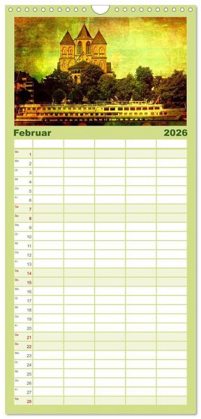 Produktbild: Familienplaner 2026 - K&ouml;ln mit 5 Spalten (Wandkalender, 21 x 45 cm) CALVENDO