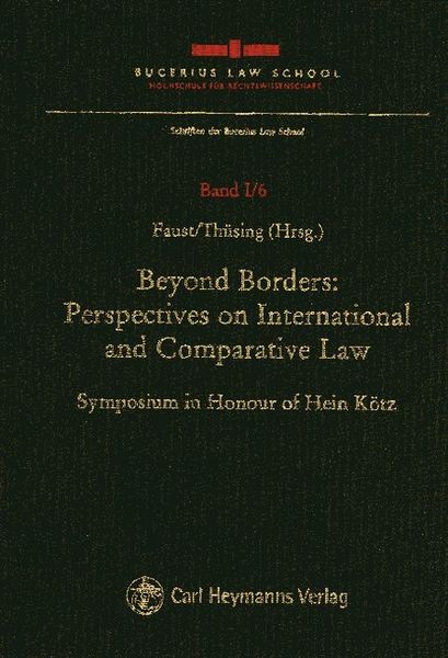 Produktbild: Beyond Borders: Perspectives on International and Comparative Law
