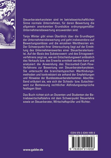 Produktbild: Der Unternehmenswert von Steuerberaterkanzleien