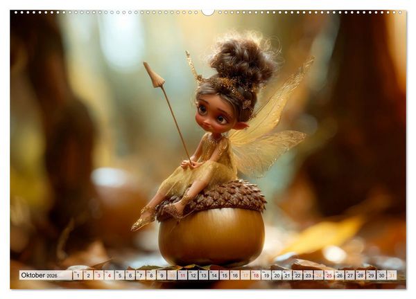 Produktbild: Zauberlicht und Elfenfl&uuml;gel (hochwertiger Premium Wandkalender 2026 DIN A2 quer), Kunstdruck in Hochglanz