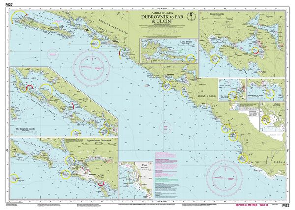 Produktbild: M27 Dubrovnik to Bar and Ulcinj, Imray Chart